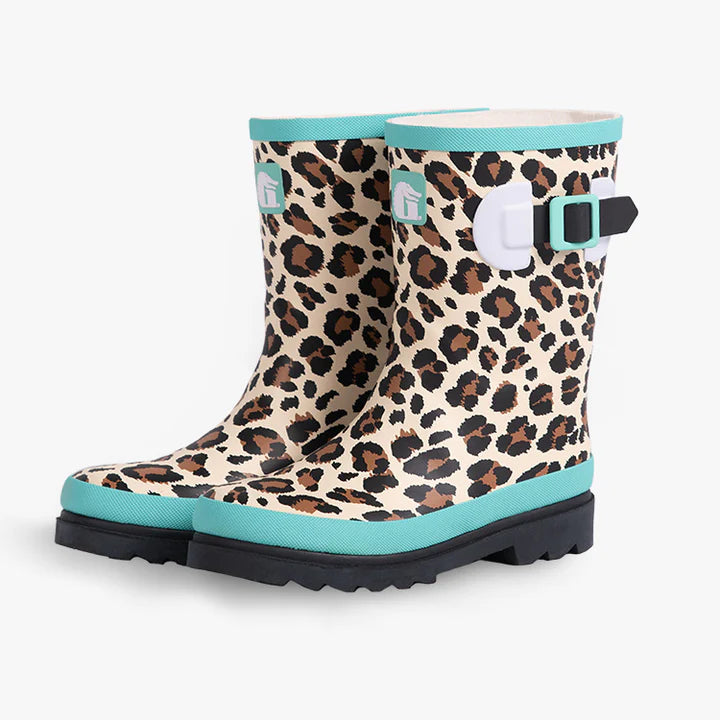 Gatorwaders Youth Rainboots-Leopard